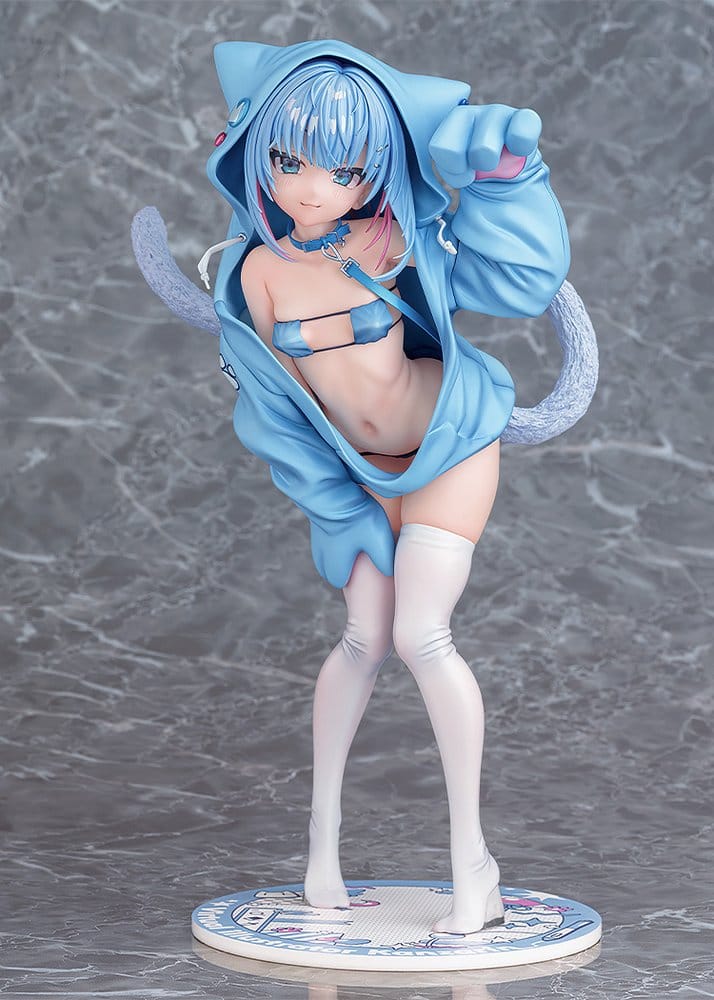 Virtual illustrator Kanzarin PVC Figure 1/6 kanzarin-chan: Cat-Eared Hoodie Ver. 26 cm