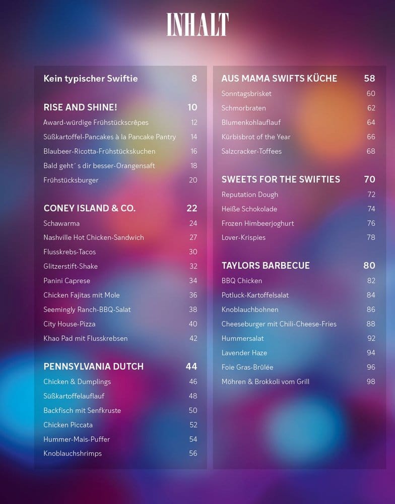 Taylor's Kitchen: The Ultimate Swiftie Cookbook *German Version*