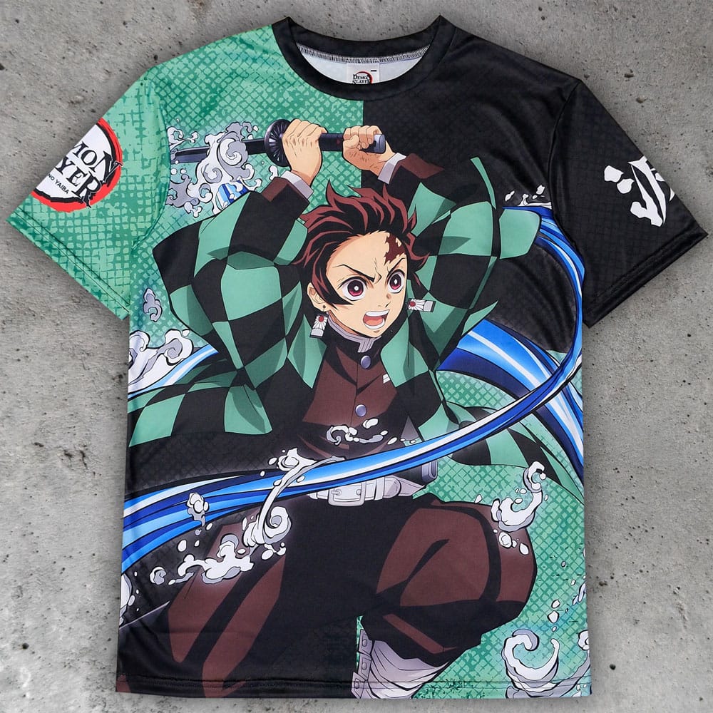 Demon Slayer: Kimetsu no Yaiba T-Shirt Tanjiro Kamado  Size L