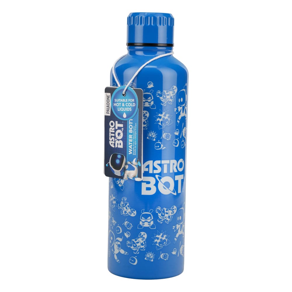 Astro Bot Metal Water Bottle All-Over Print Astro Bot
