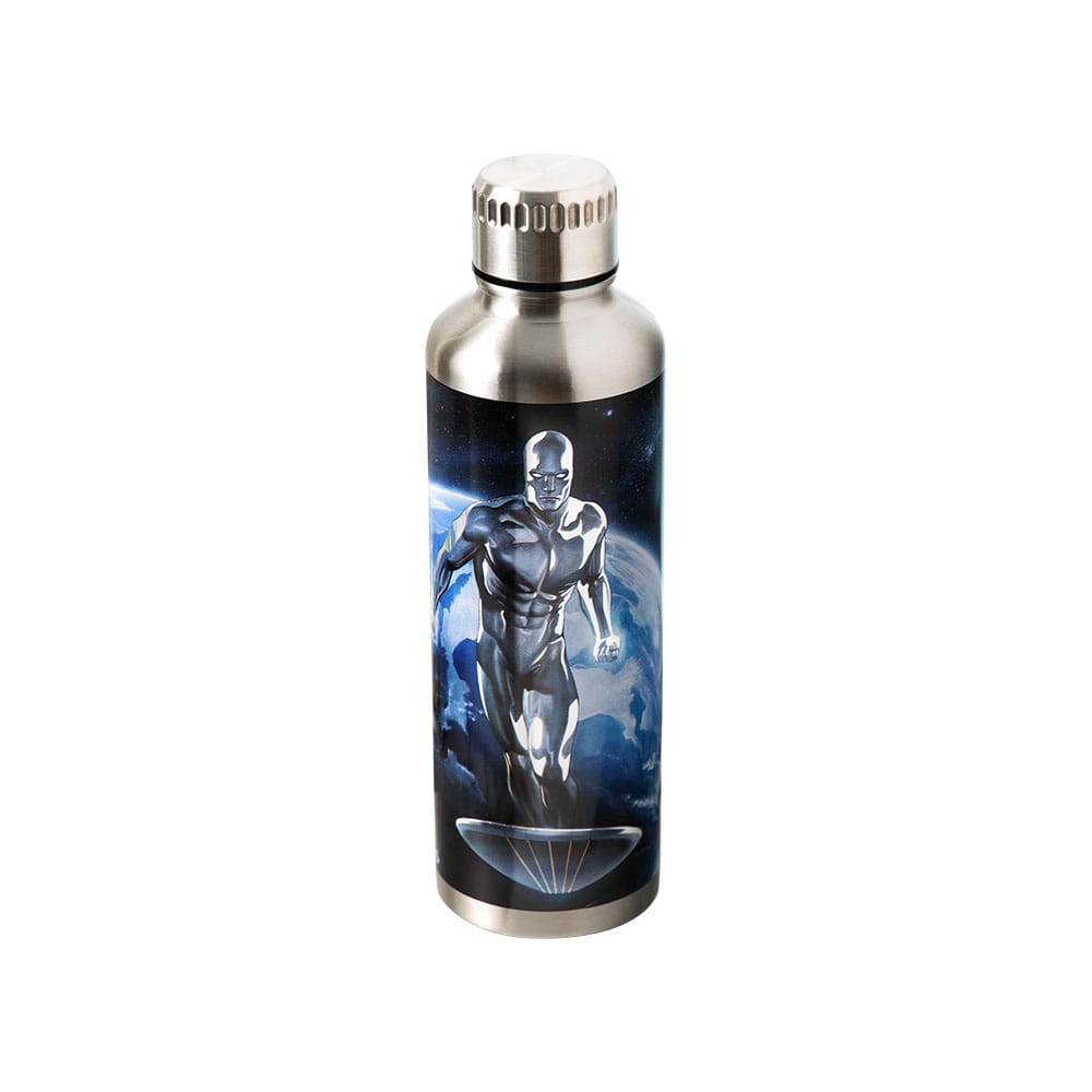 Fantastic Four Metal Water Bottle Silver Surfer