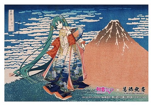 Hatsune Miku x Katsushika Hokusai iXima Postcard A/B/C/D/E/F/G/H Assortment (10)