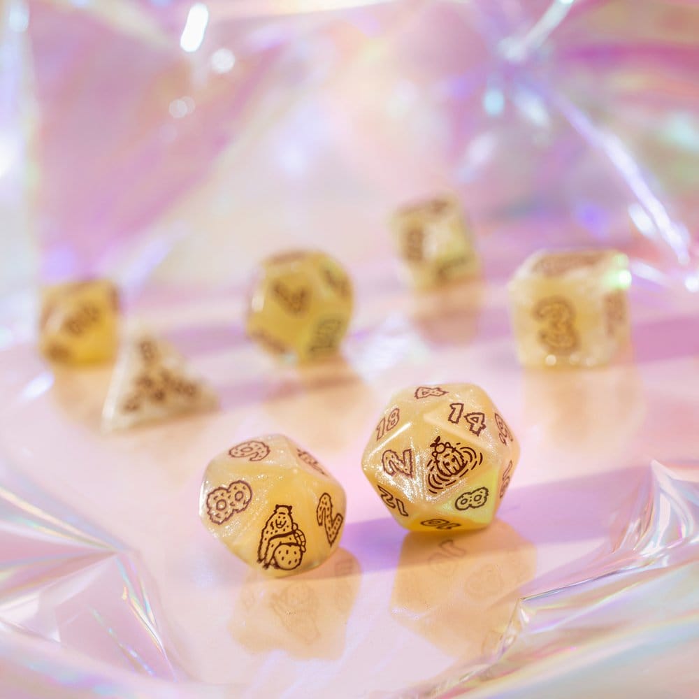 Capybara Dice Set of 7 Sleepy