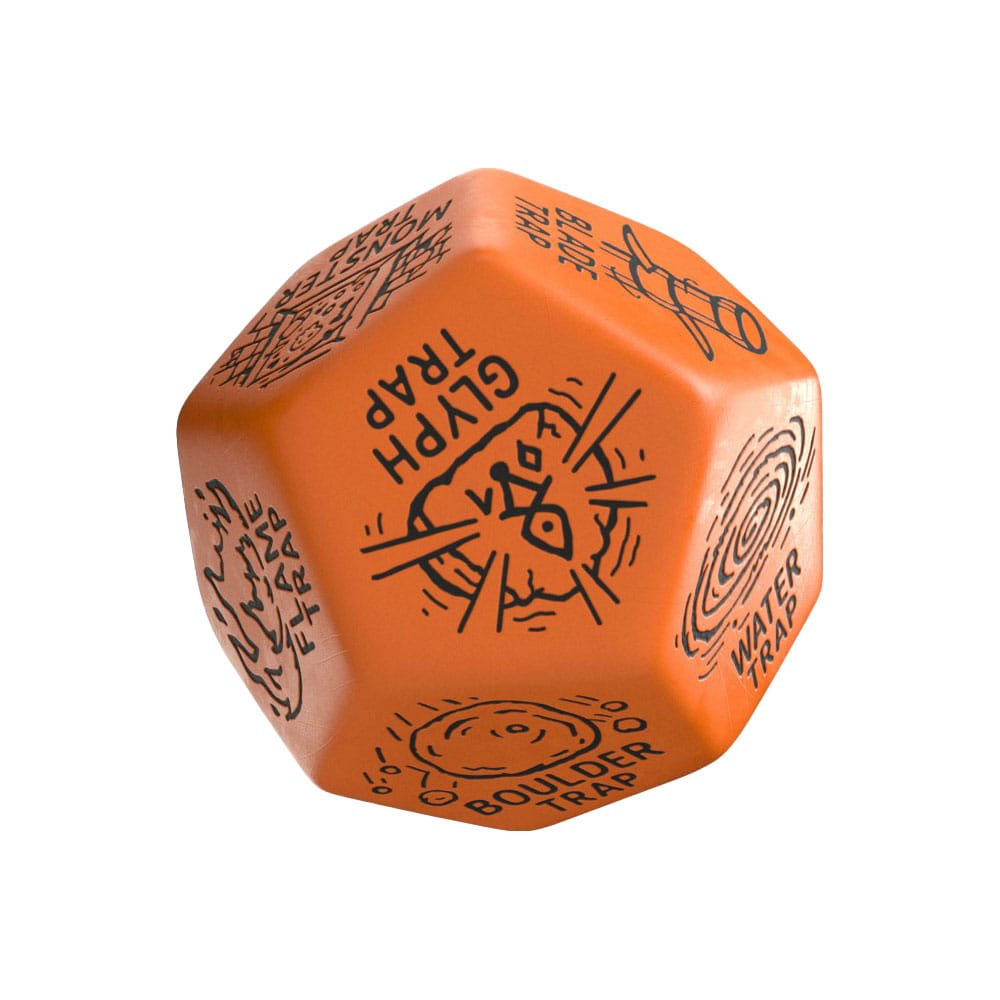 Viridian Jumbo Dice Trap Generator Die D12 Orange