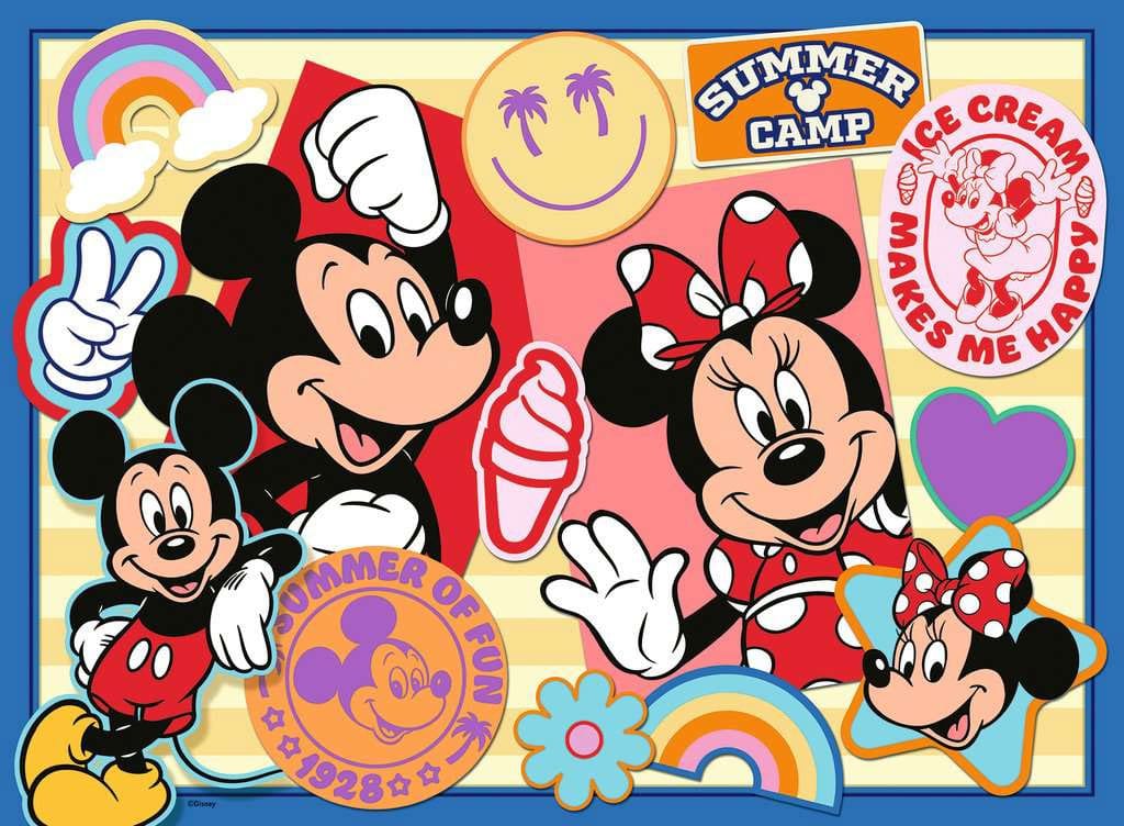 Disney Children's Jigsaw Puzzle XXL On the road with Mickey and Minnie (200 pieces)