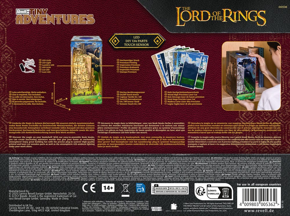 The Lord of the Rings Tiny Adventures Book Nook Mini Diorama Minas Tirith 23 cm