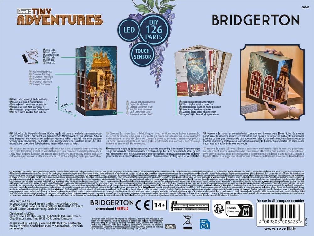 Bridgerton Tiny Adventures Book Nook Mini Diorama The Duke and I 18 cm
