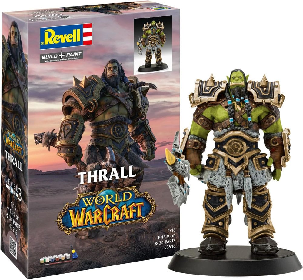 World of Warcraft Model Kit Gift Set 1/16 The Orc Thrall 13 cm