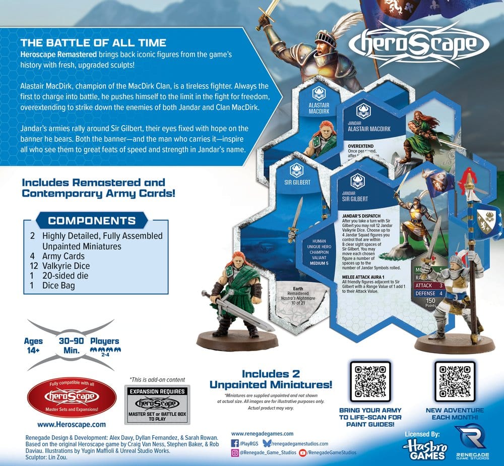 Heroscape Board Game Army Expansion Champions of Jandar Remastered *English Version*