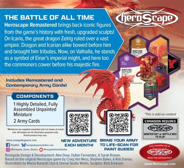 Heroscape Army Expansion Zelrig Remastered Standard Edition *English Version*