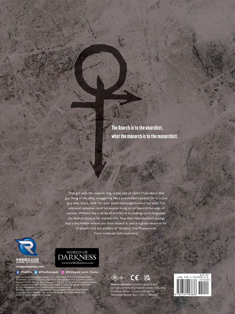 Vampire: The Masquerade 5th Edition RPG book Alma Mater Sourcebook *English Version*