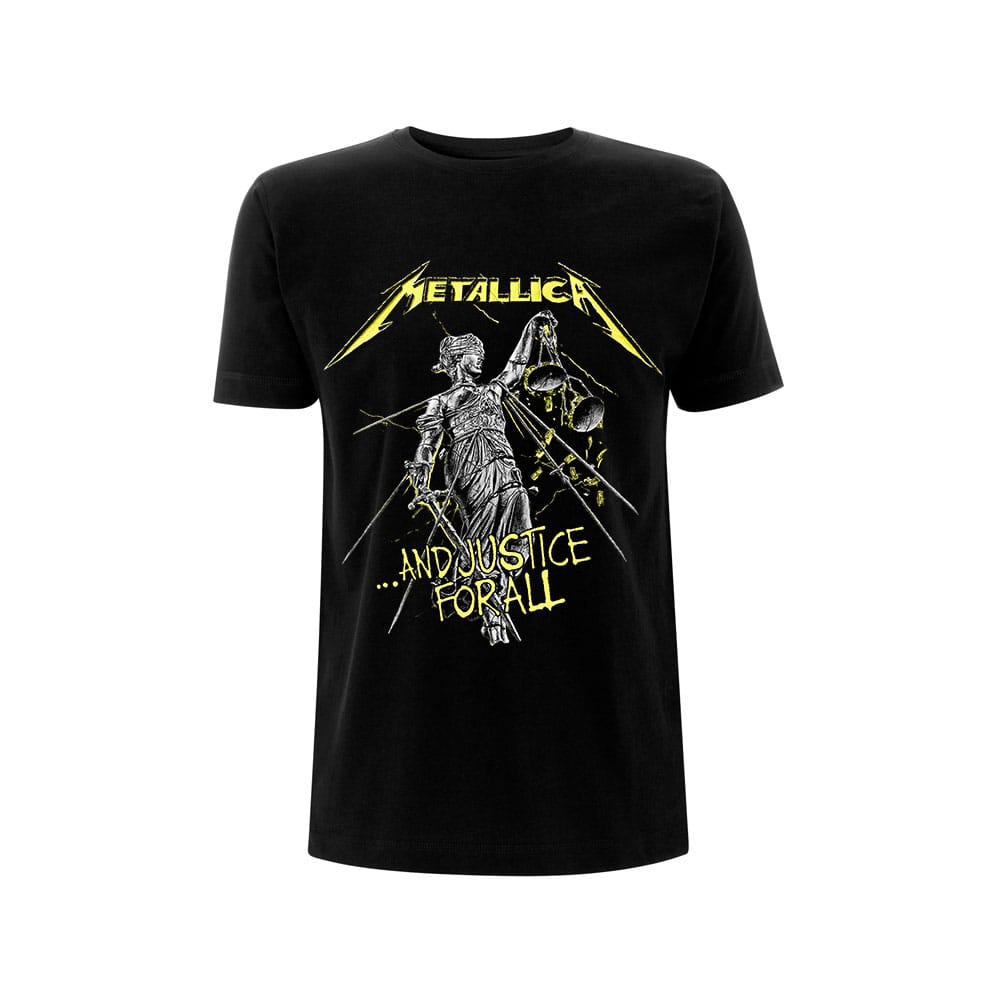 Metallica T-Shirt And Justice For All Tracks Black Size S