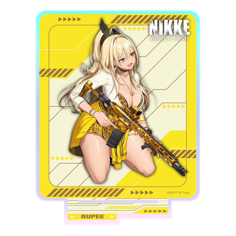 Goddess of Victory: Nikke Crouching Series Acrylic Stand Rupee Holographic 14 cm