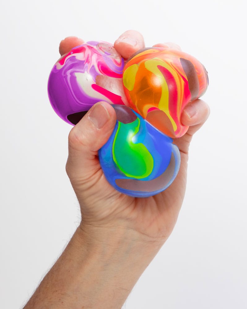 NeeDoh Squeeze Figures Marbleez Ball 7 cm Display (6)