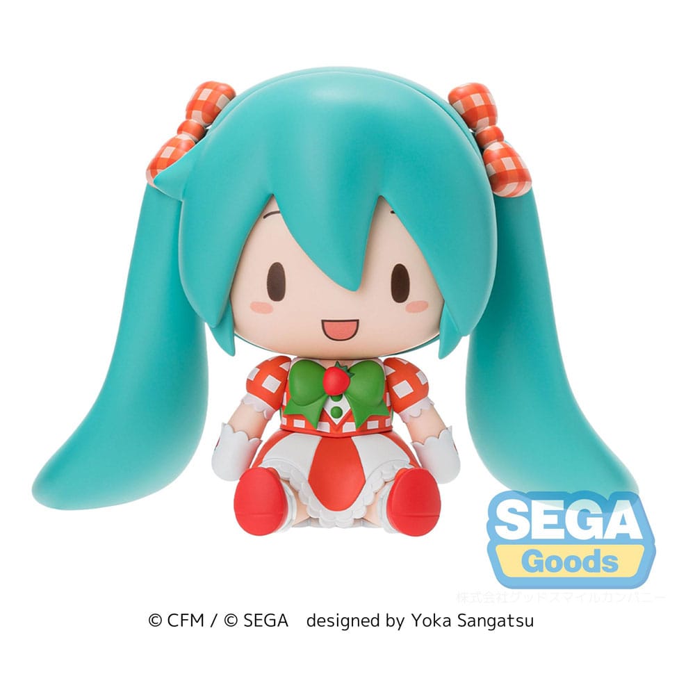 Character Vocal Series 01: Hatsune Miku Fuwa Petit Chibi Figure Hatsune Miku x Love and Berry Dress Up and Dance! Lovely Strawberry 8 cm