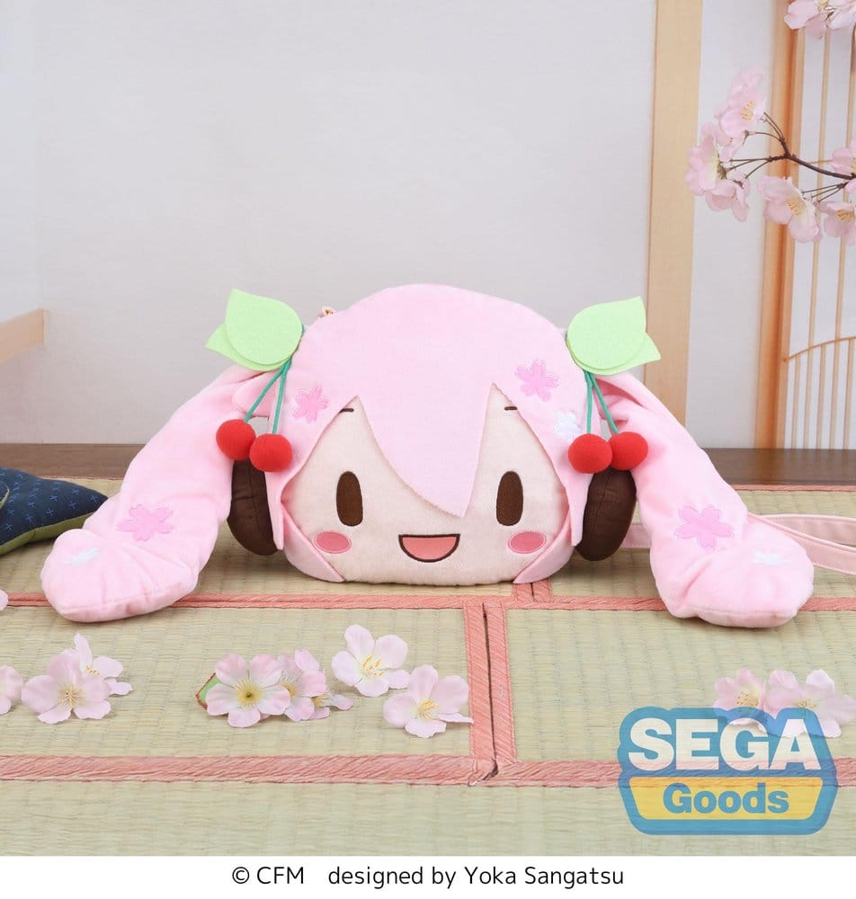 Character Vocal Series 01: Hatsune Miku Fluffy Petit Shoulder Bag Sakura Miku Face (M)