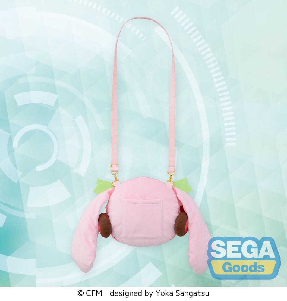 Character Vocal Series 01: Hatsune Miku Fluffy Petit Shoulder Bag Sakura Miku Face (M)