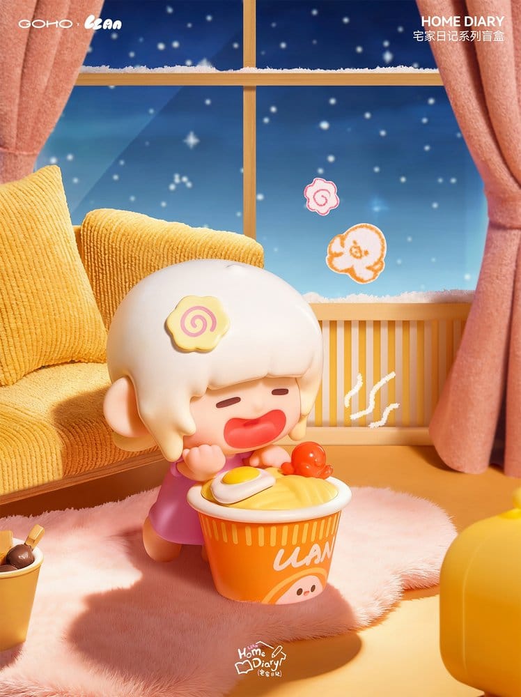 Original Character Trading Figures Blind Box 8-Pack Lazy Home Diary 9 cm