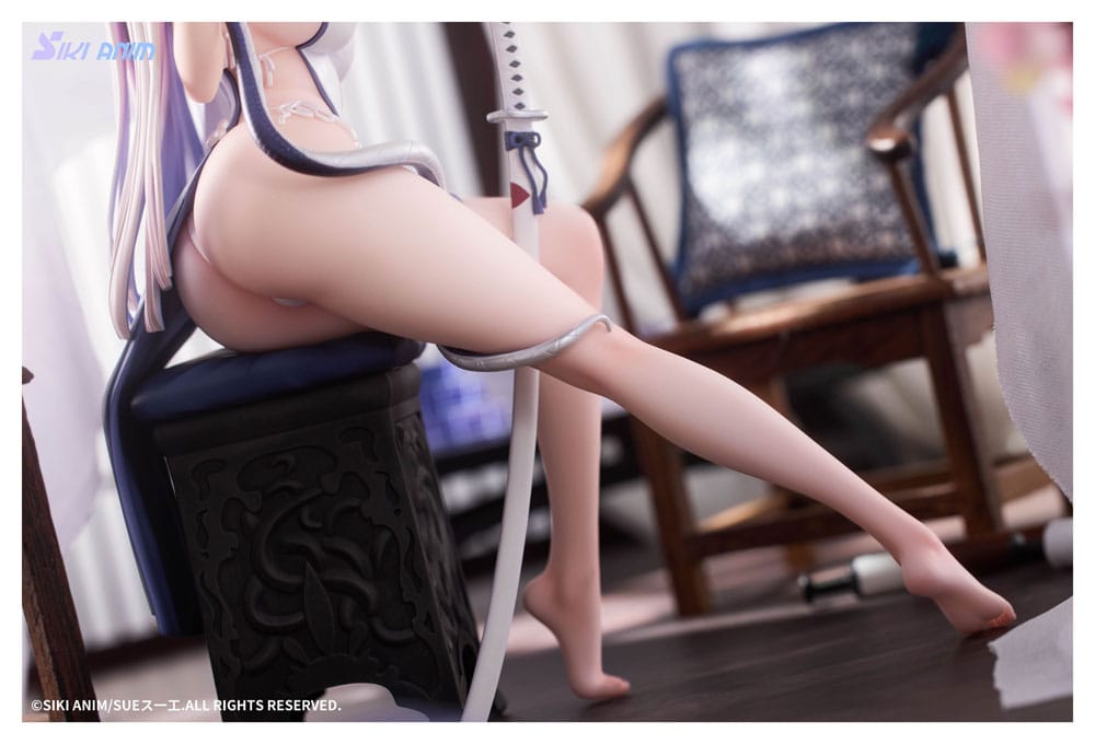Original Character PVC Statue 1/7 The Color of the Blue - White Snake Deluxe Edition 20 cm