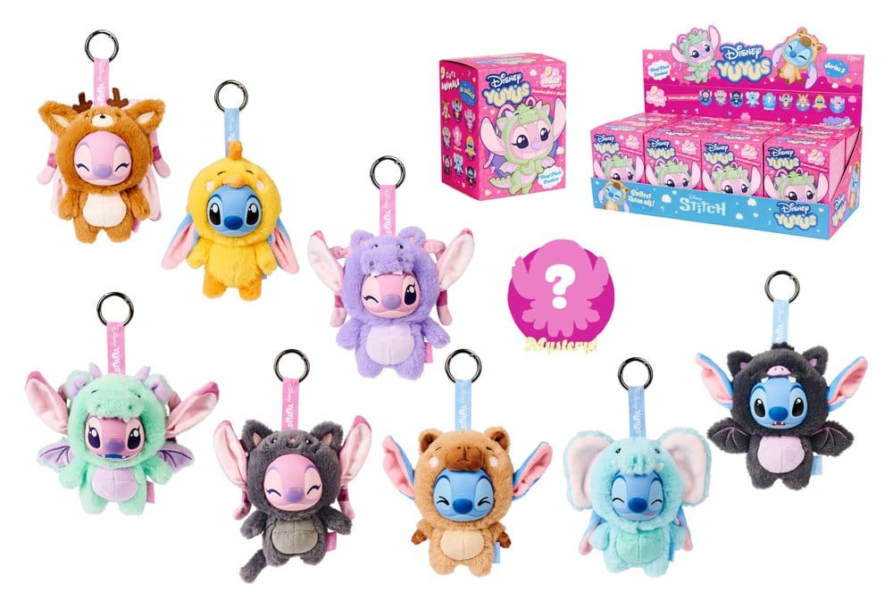Disney YUYUS Plush Figure Stitch & Angel Blindbox Display (8)