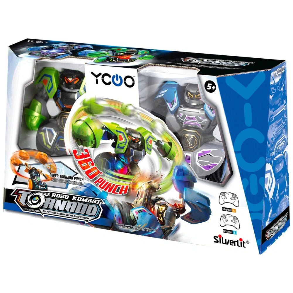 Silverlit Robo Kombat Tornado Remote-Controlled Robots 2-pack - Green/Blue