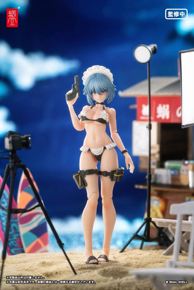 Original Character Action Figure Kit 1/12 RA-04 Kitsunebi Senki Honoka Swimsuit Ver. 15 cm