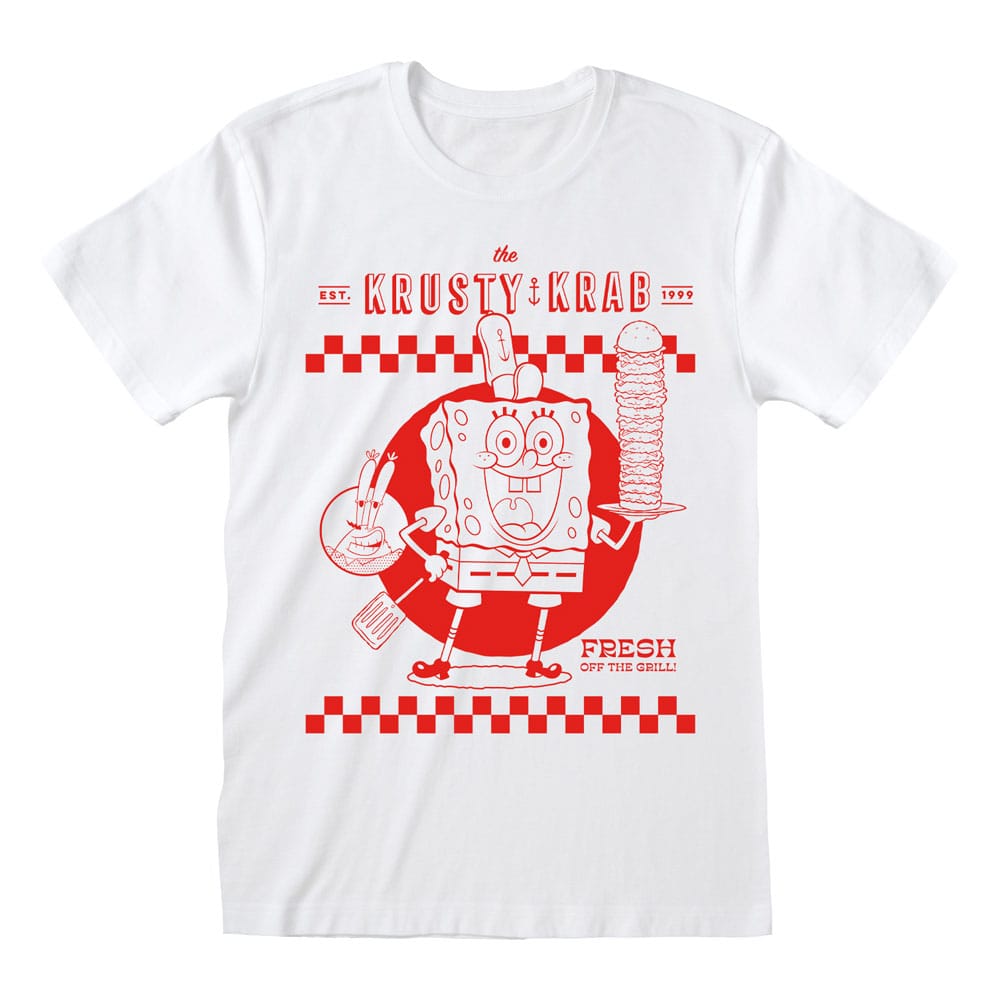SpongeBob Squarepants T-Shirt Krusty Krab White Size XL