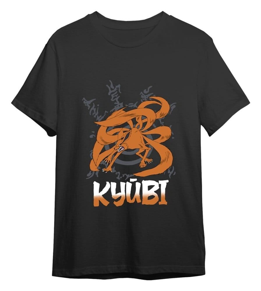 Naruto T-Shirt Kyubi Black Size XXL