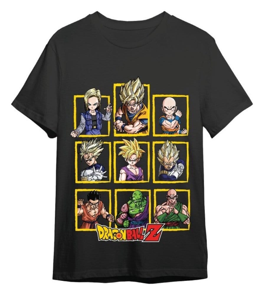 Dragon Ball Z T-Shirt Characters Black Size XXL