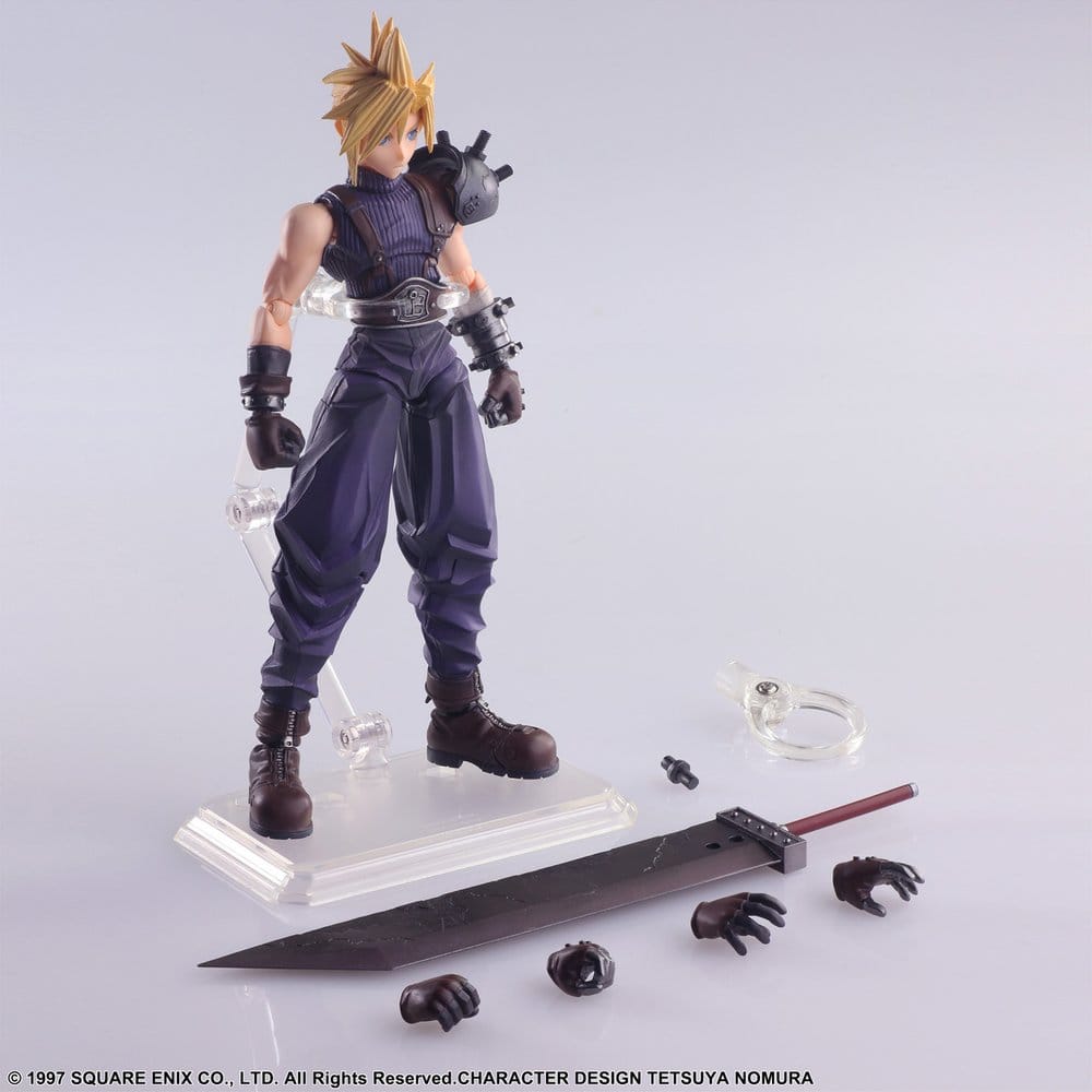 Final Fantasy VII Bring Arts Action Figure Cloud Strife Digital Plus Edition 15 cm