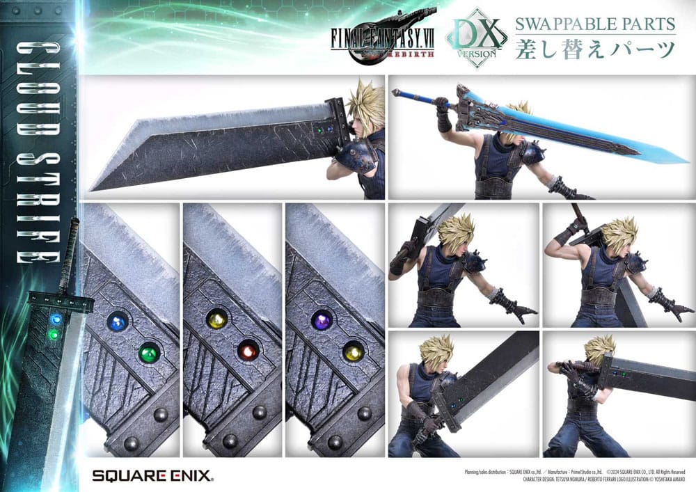 Final Fantasy VII Rebirth Statue 1/4 Cloud Strife Deluxe Ver. 68 cm