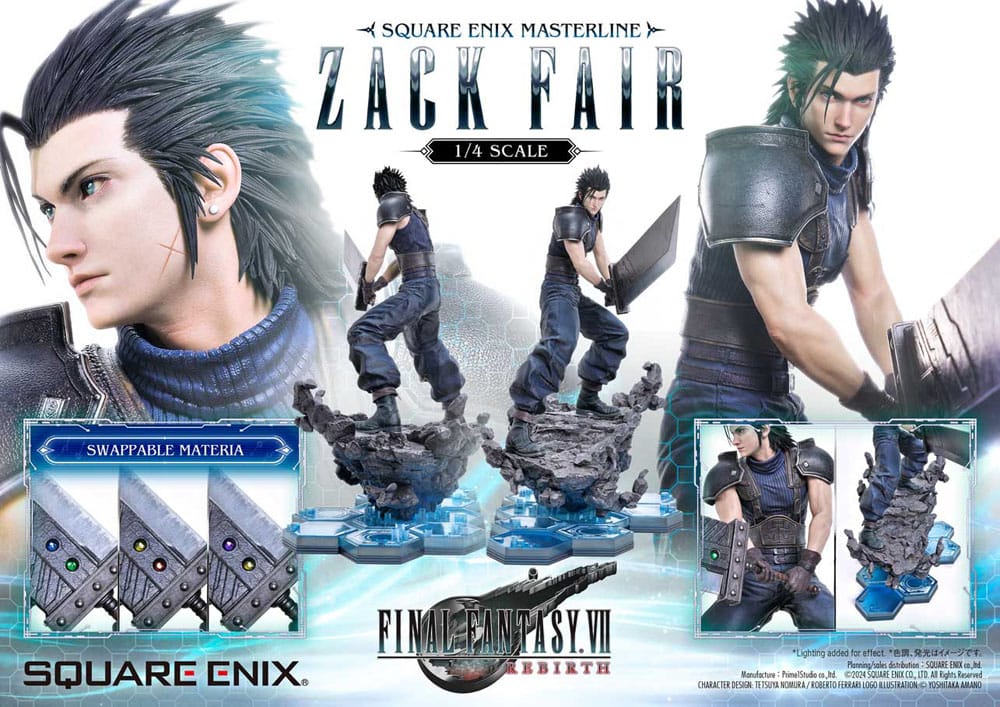 Final Fantasy VII Rebirth Statue 1/4 Zack Fair 57 cm
