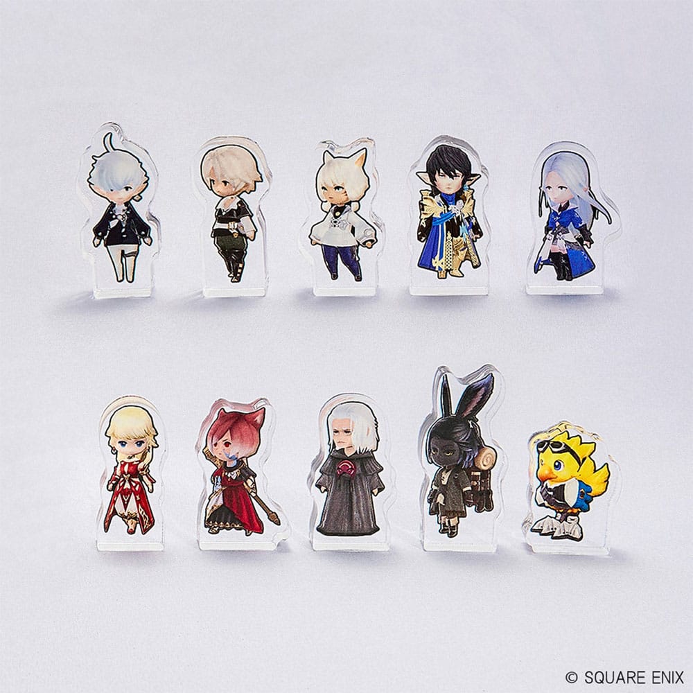 Final Fantasy XIV Mini Acrylic Block Vol. 1 Blind Box Display (10)