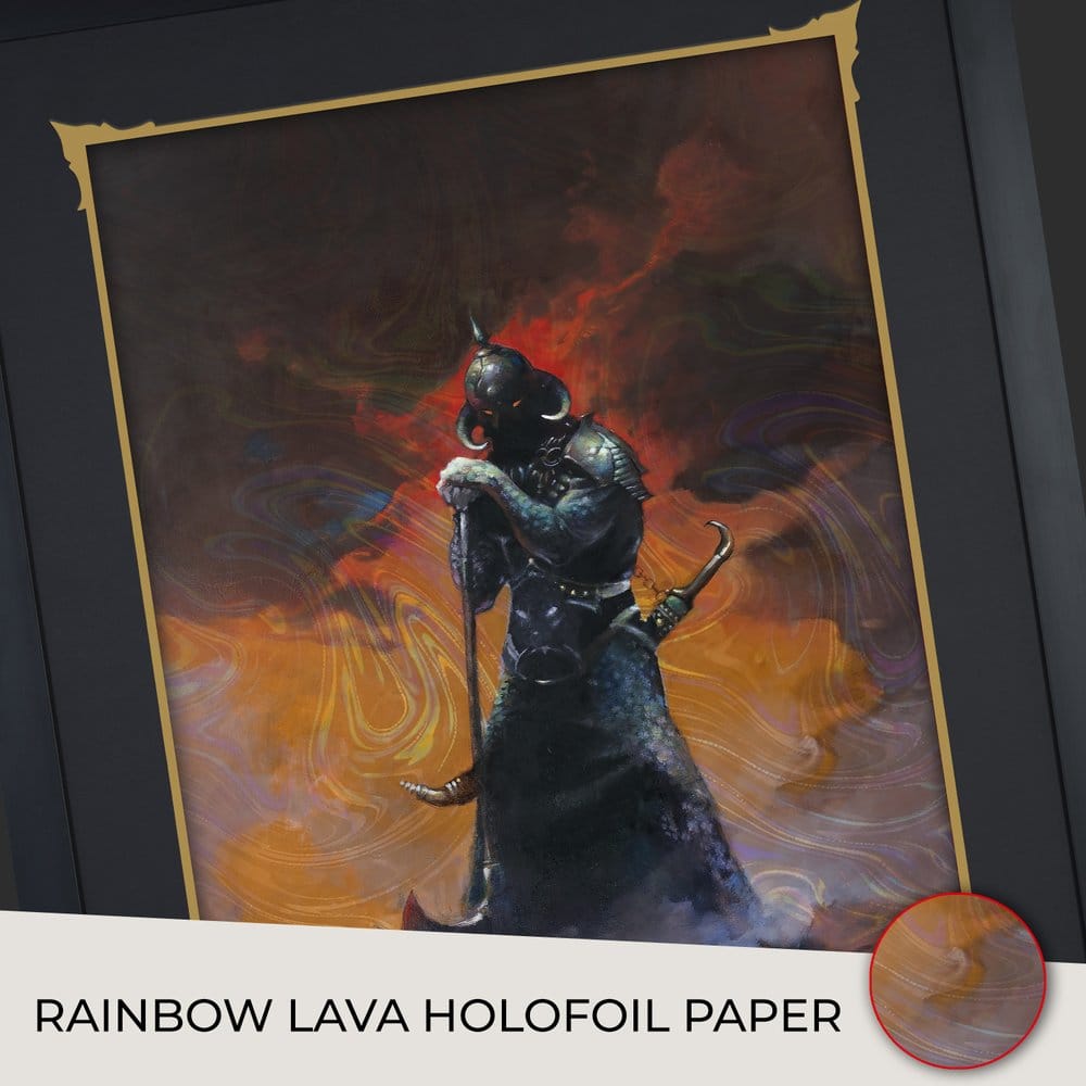 Frank Frazetta Fine Art Print Death Dealer III (Revised) Rainbow Lava Holofoil 41 x 61 cm - unframed