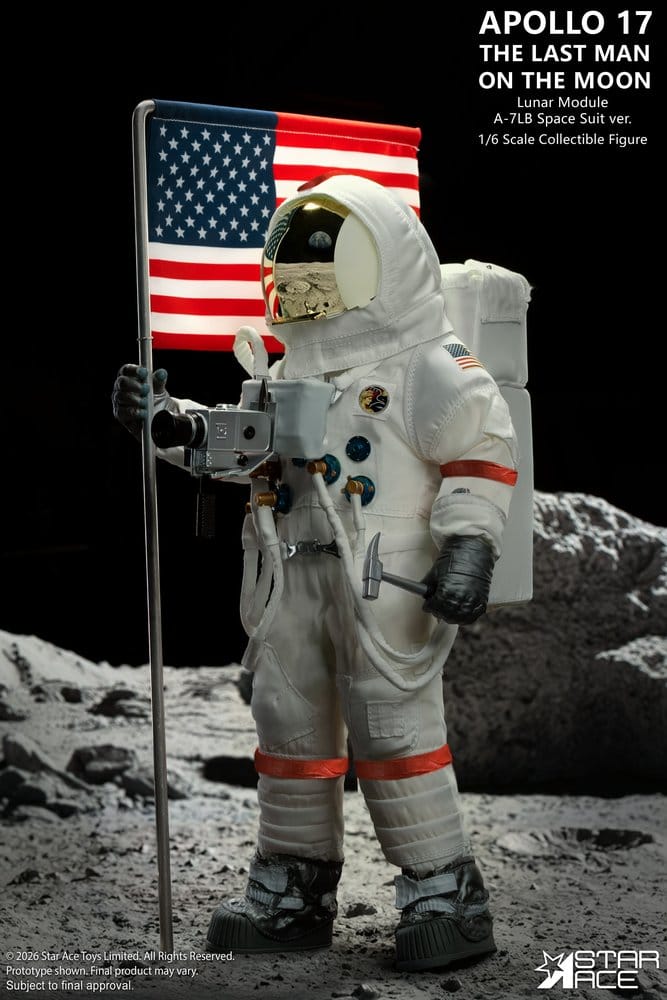 NASA Apollo 17 Action Figure 1/6 The Last Man on the Moon 30 cm