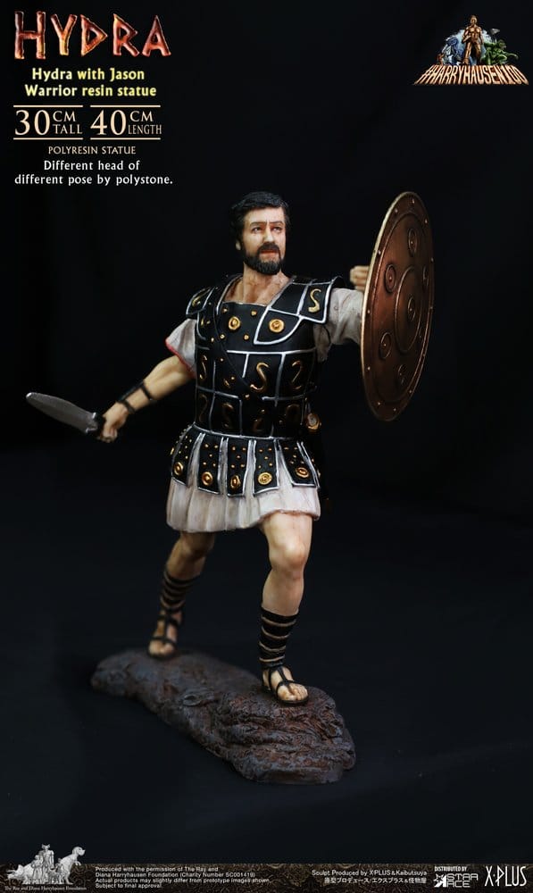 Ray Harryhausen Painted Statue Hydra with Jason Warrior Resin Statue 30 cm