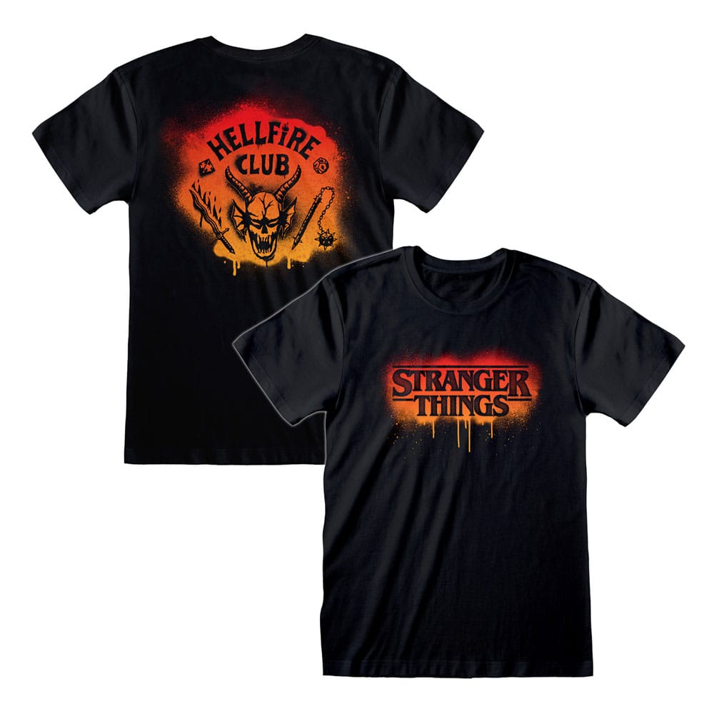 Stranger Things T-Shirt Spray Paint Hellfire Size S