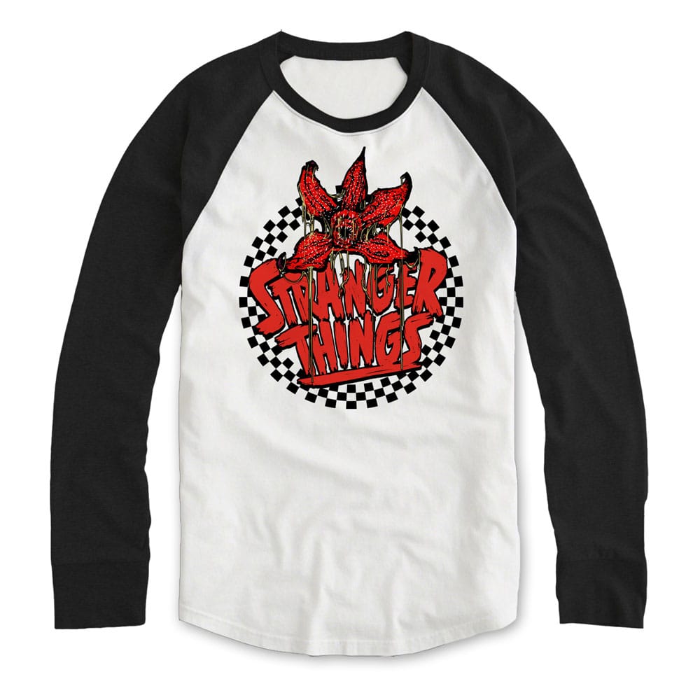 Stranger Things Sweatshirt Checkered Circle Ls Size XL