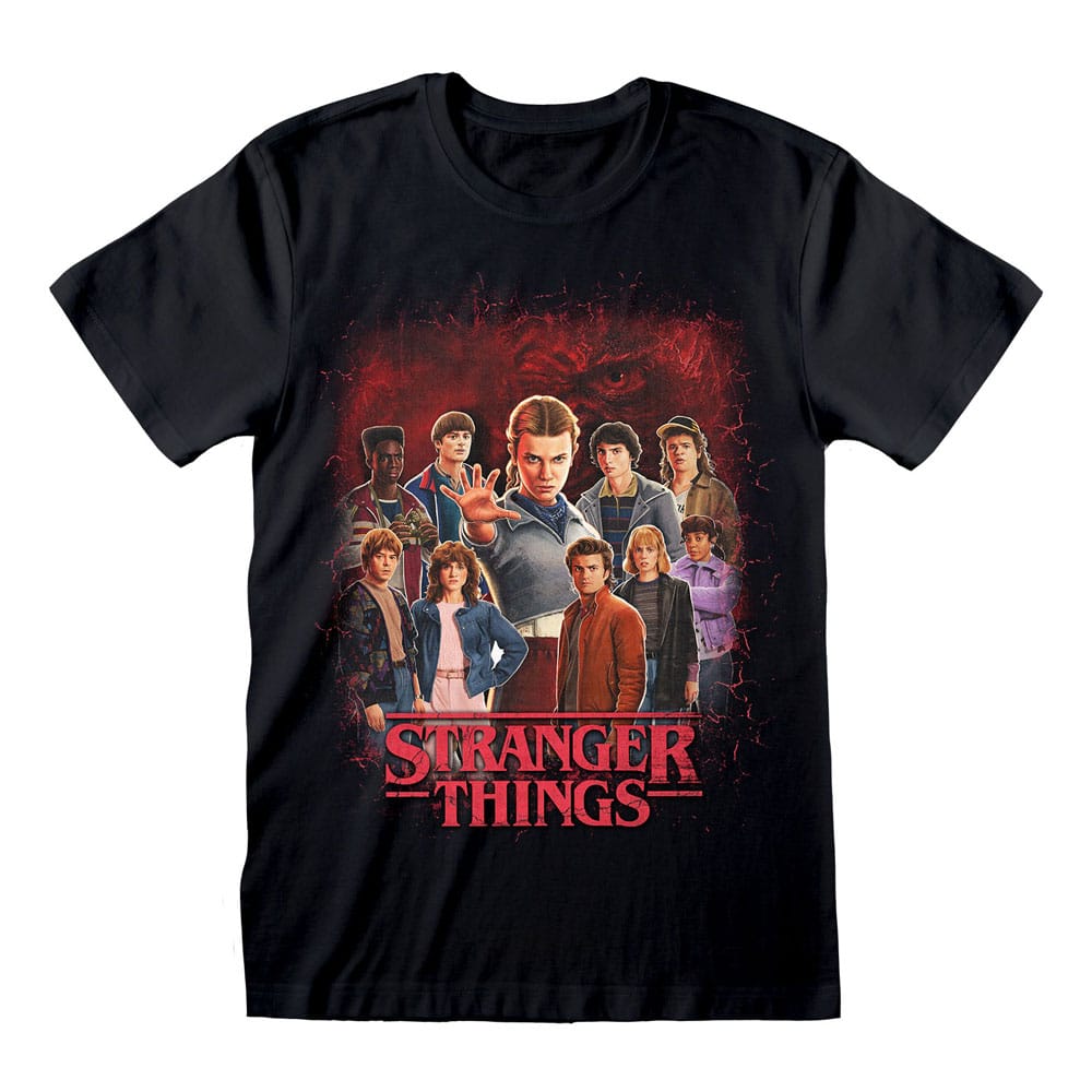Stranger Things T-Shirt Group of all Characters Size M