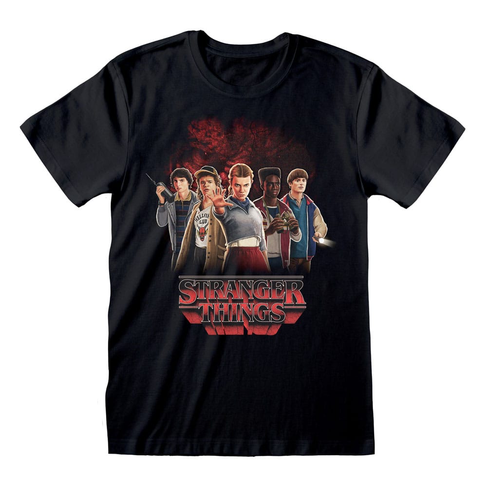 Stranger Things T-Shirt Group with Vecna behind Size L
