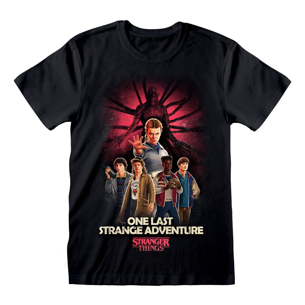 Stranger Things T-Shirt Group Artwork One Last Strange Adventure Colour Size XL