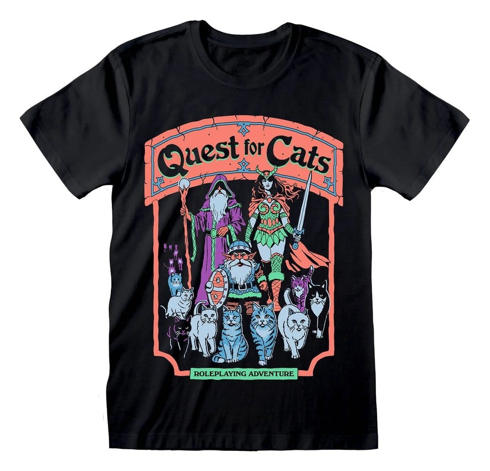 Steven Rhodes T-Shirt Quest For Cats Black Size M