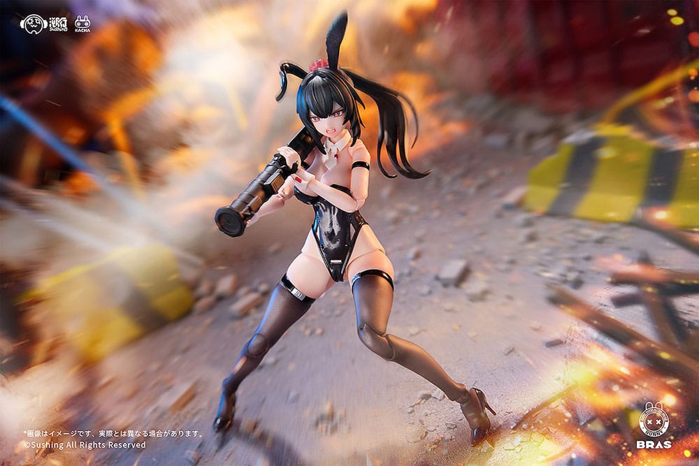 Bunny Rapid Action Squad Action Figure 1/12 Attacker Runa 16 cm