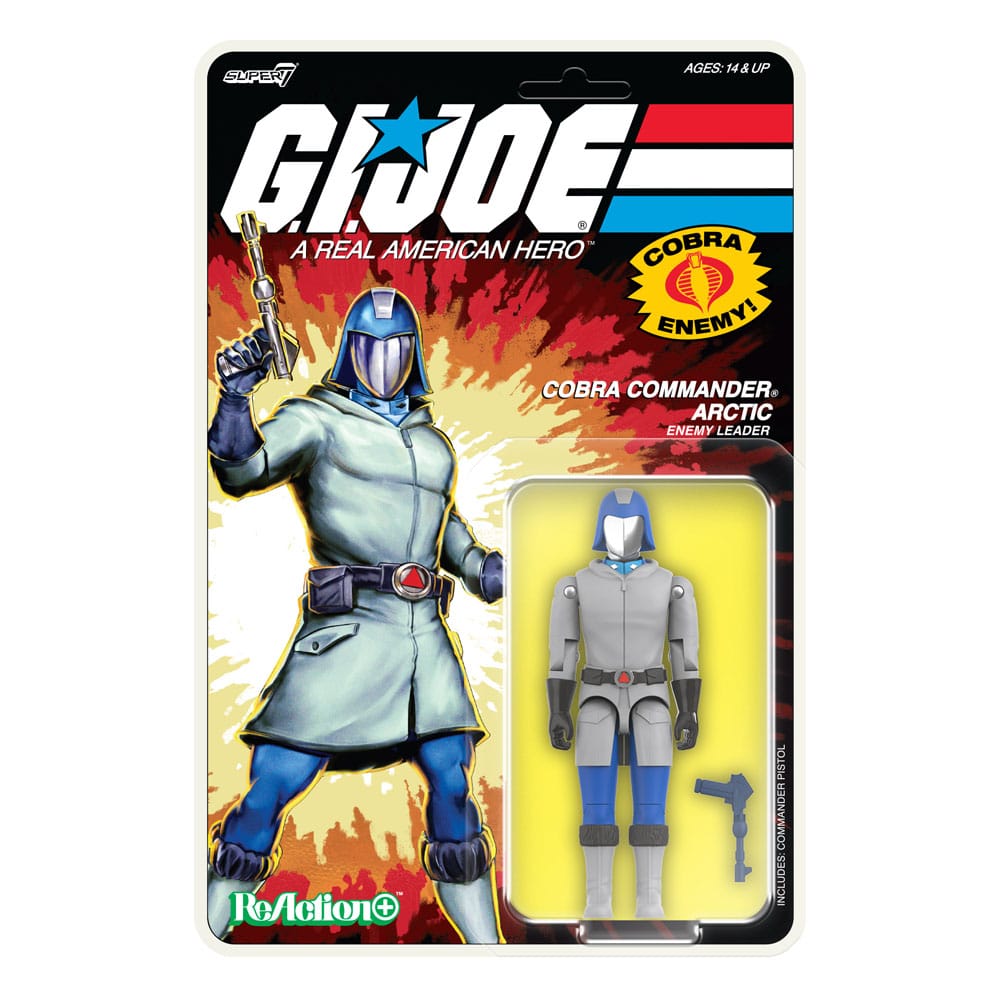 GI Joe ReAction+ Action Figure Wave 3 Arctic Cobra Commander (Cartoon) 10 cm