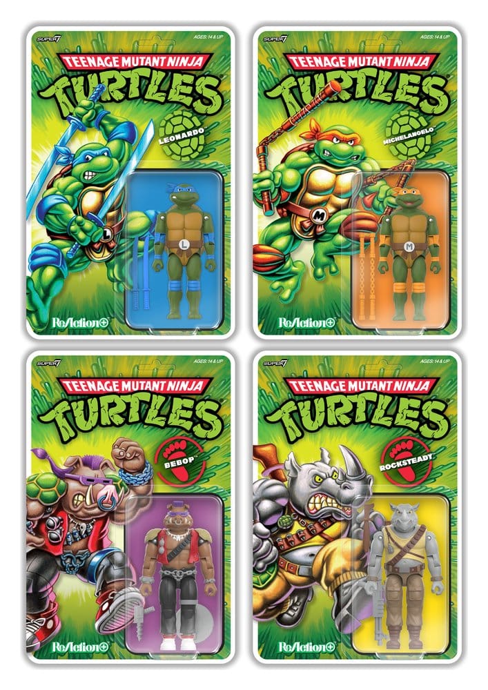 Teenage Mutant Ninja Turtles ReAction+ Action Figure Wave 02 Leonardo