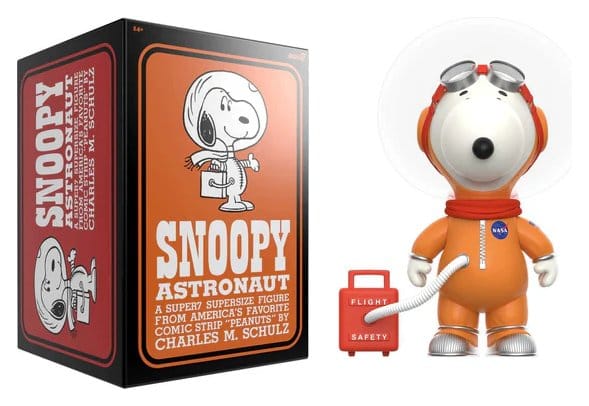 Peanuts Supersize Vinyl Action Figure Snoopy Spacesuit Orange 30 cm