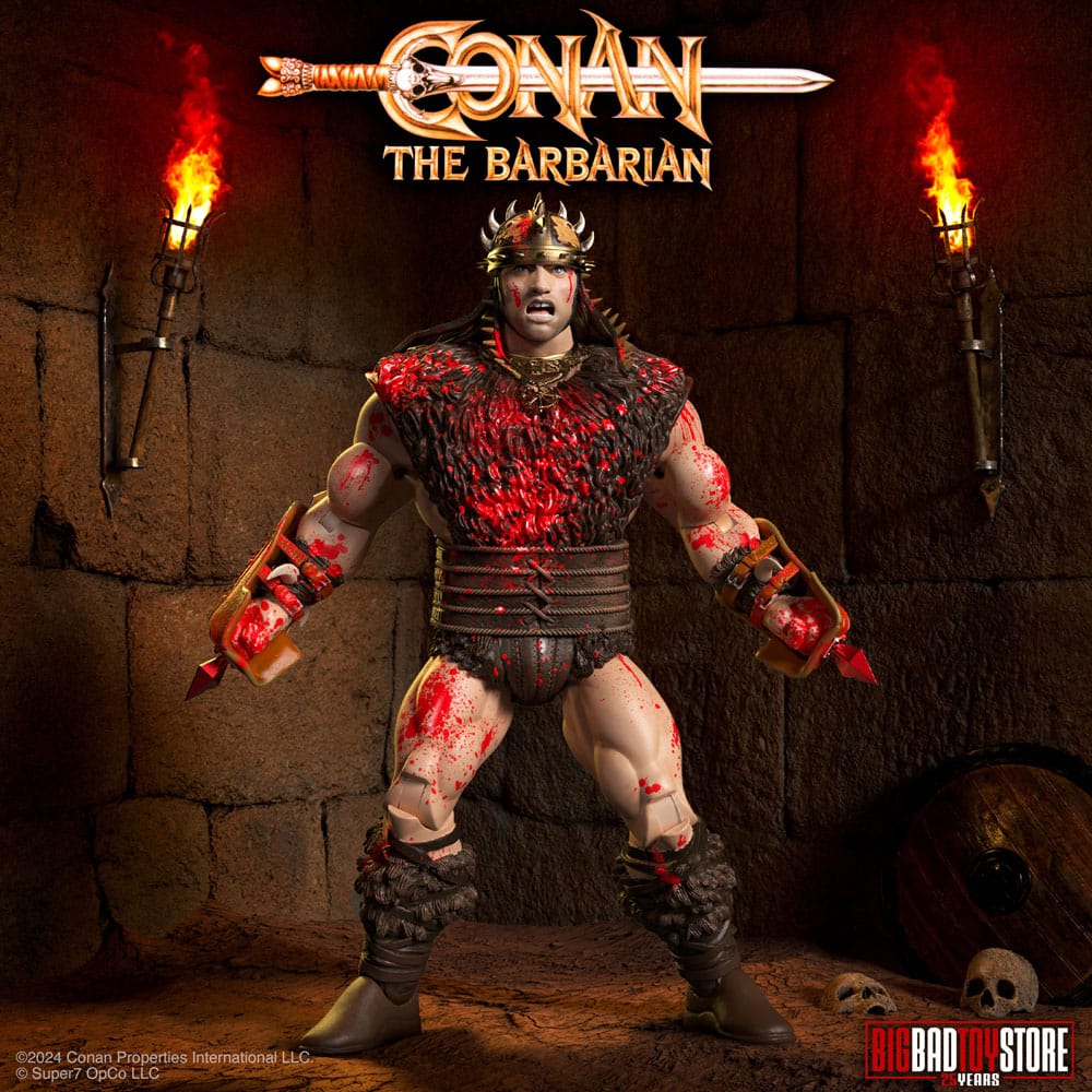 Conan the Barbarian Ultimates Action Figure Conan Blood Soaked Pit Fighter 18 cm