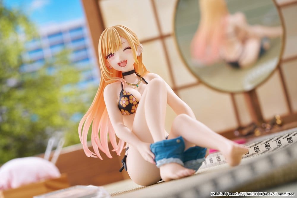 My Dress-Up Darling Desktop Cute PVC Figure Marin Kitagawa (Measured Swimsuit Ver.) Reissue 13 cm