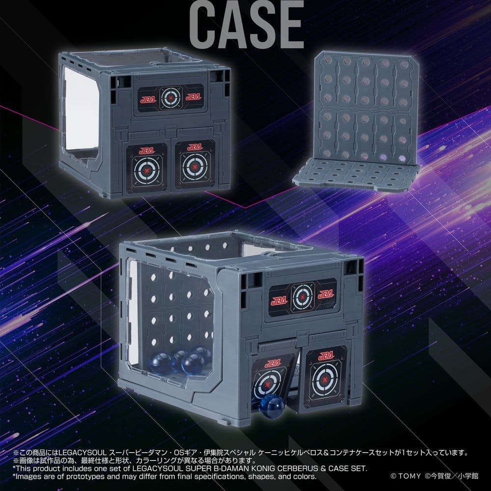 Legacysoul Super B-Daman Action Figure Konig Cerberus & Case Set