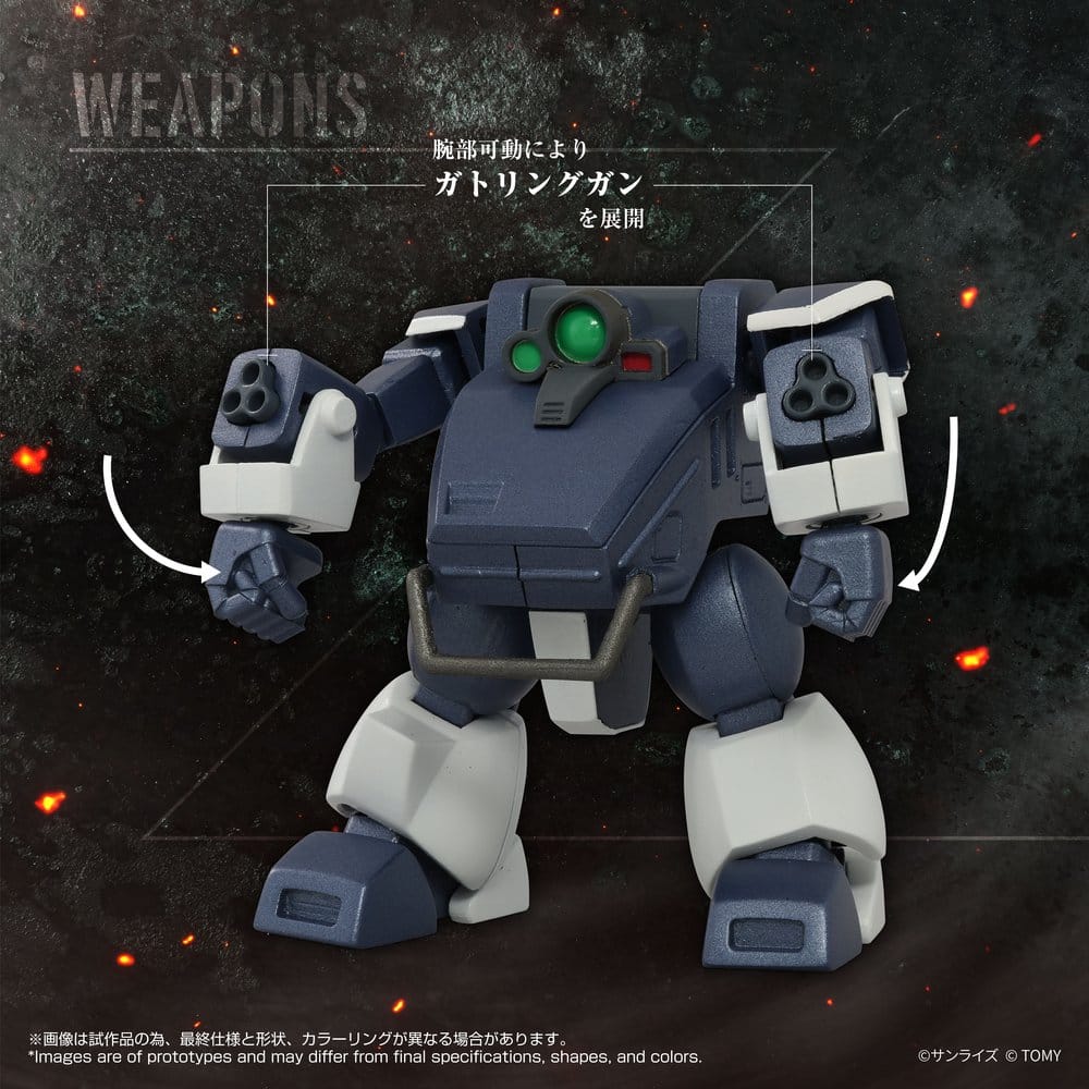 Armored Trooper Votoms Toyrise Action Figure 1/48 AT-09 Zwerg Wetlands Leg 7 cm